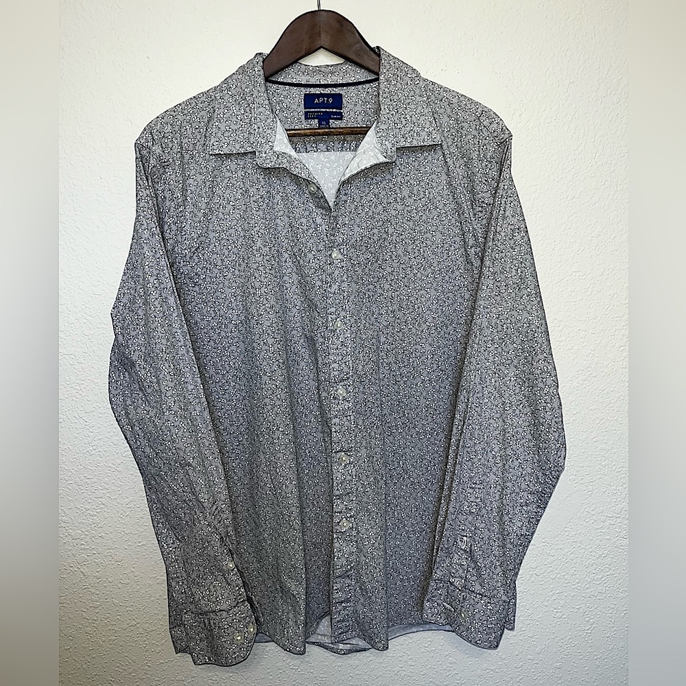 Apt. 9 Premier Flex Slim Fit button down dress shirt - XL